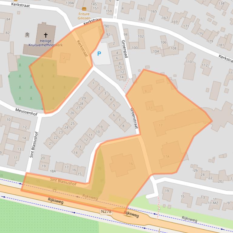 Kaart van postcodegebied 6267EM.