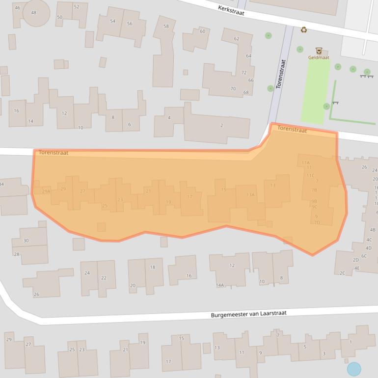 Kaart van postcodegebied 6267ER.