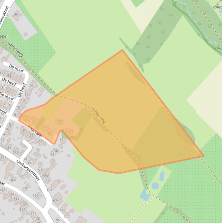 Kaart van postcodegebied 6267GB.