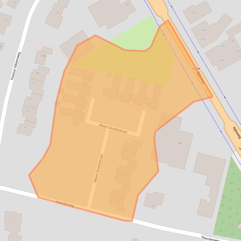 Kaart van postcodegebied 6267NE.