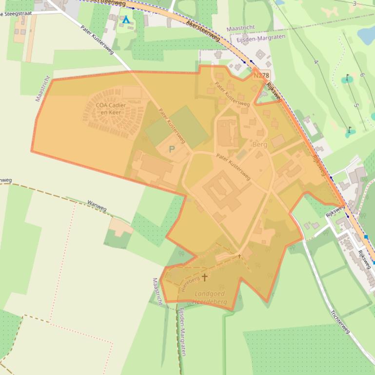 Kaart van postcodegebied 6267NL.