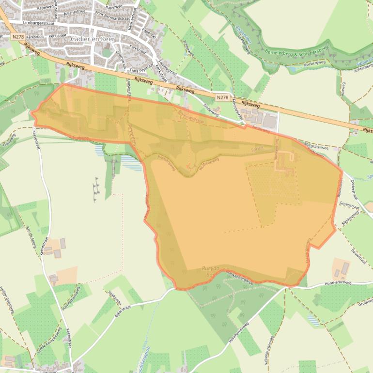 Kaart van postcodegebied 6267NN.