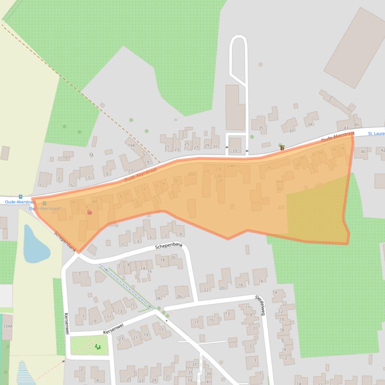 Kaart van postcodegebied 6268ND.