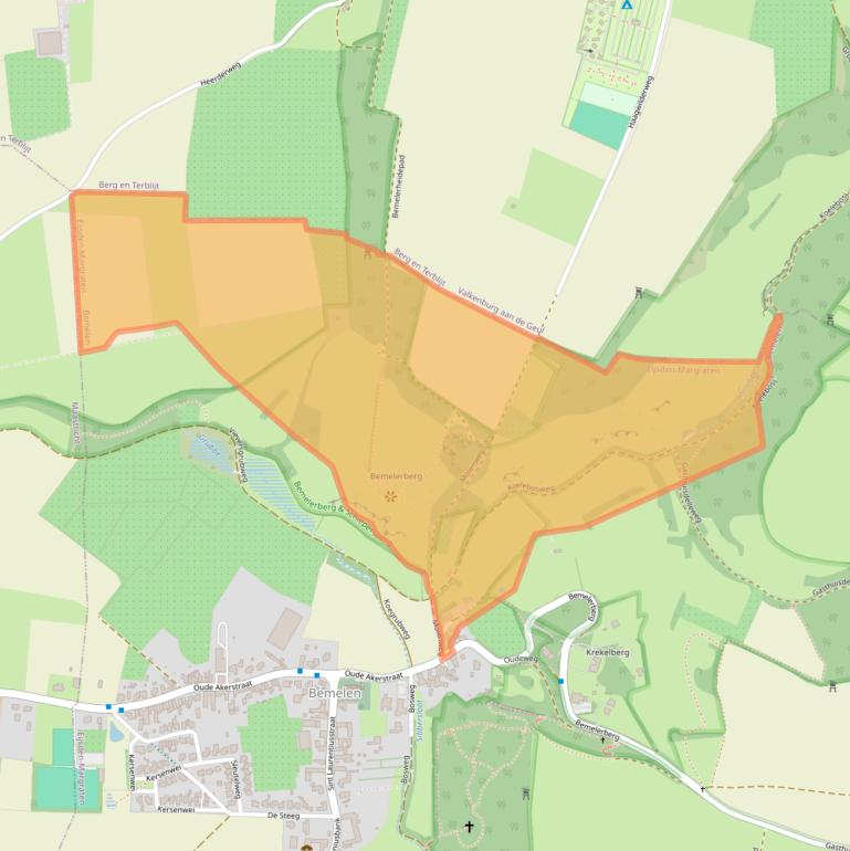 Kaart van postcodegebied 6268NG.