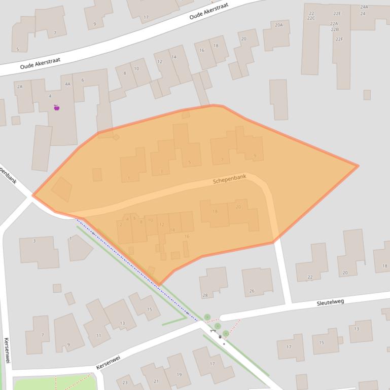 Kaart van postcodegebied 6268NV.