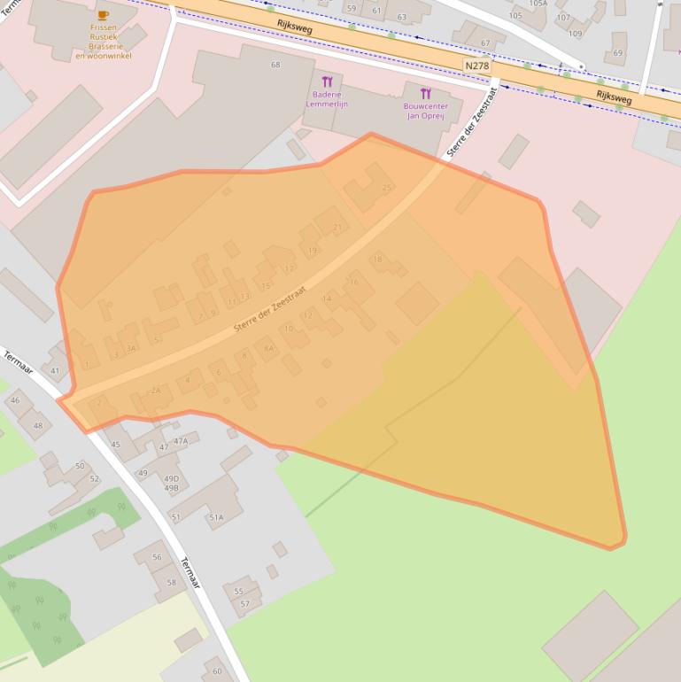 Kaart van postcodegebied 6269AK.