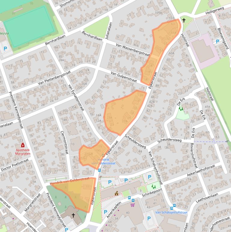 Kaart van postcodegebied 6269BL.