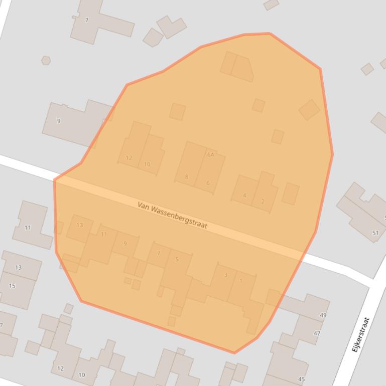 Kaart van postcodegebied 6269CK.