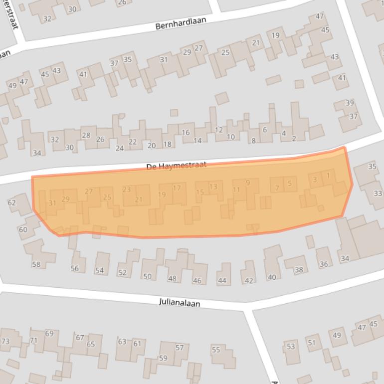 Kaart van postcodegebied 6269CR.