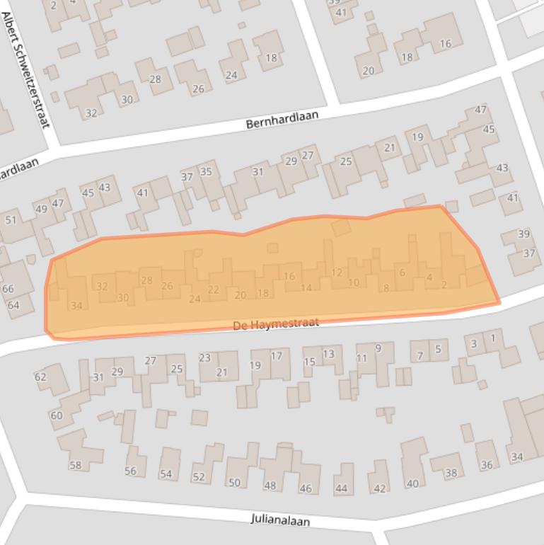Kaart van postcodegebied 6269CS.