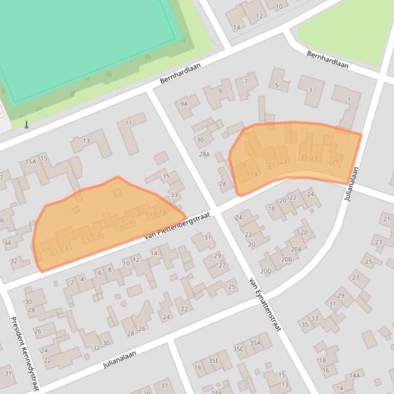 Kaart van postcodegebied 6269CT.