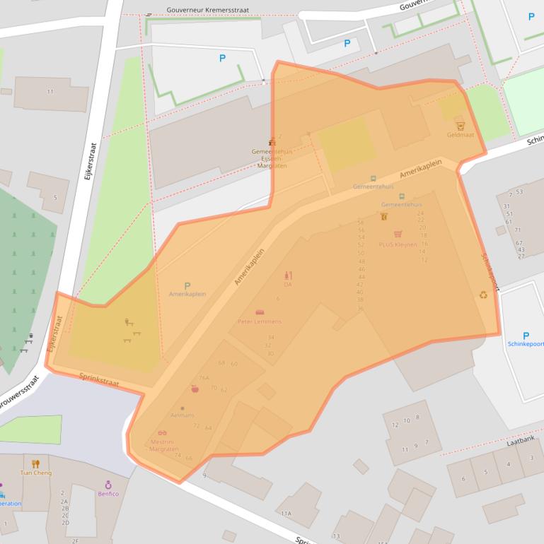 Kaart van postcodegebied 6269DA.