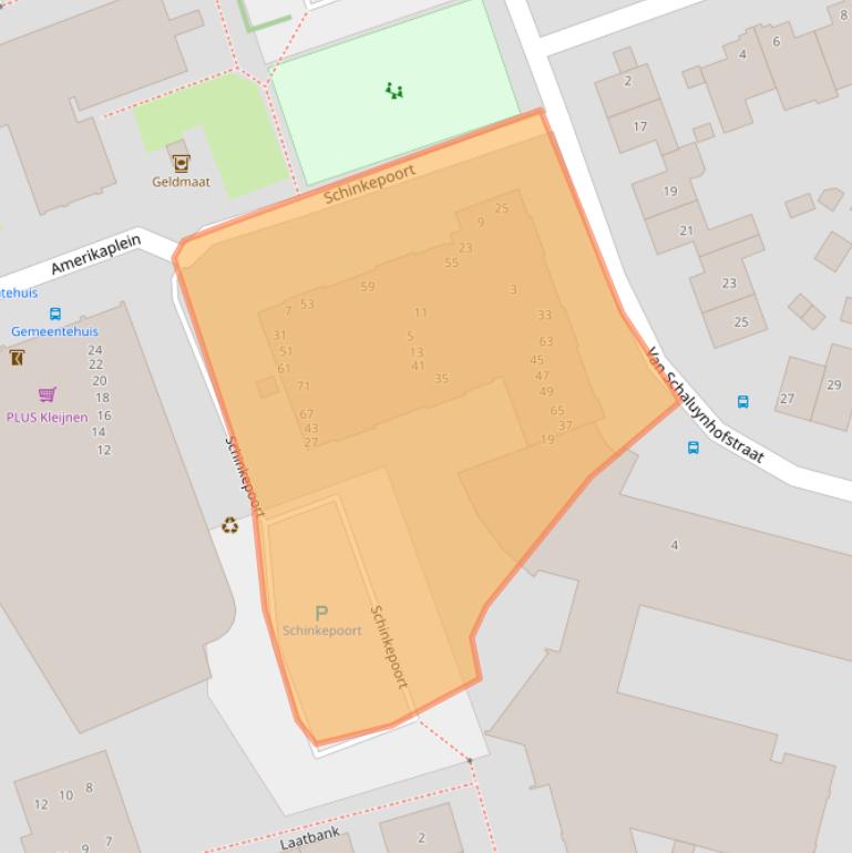 Kaart van postcodegebied 6269DZ.