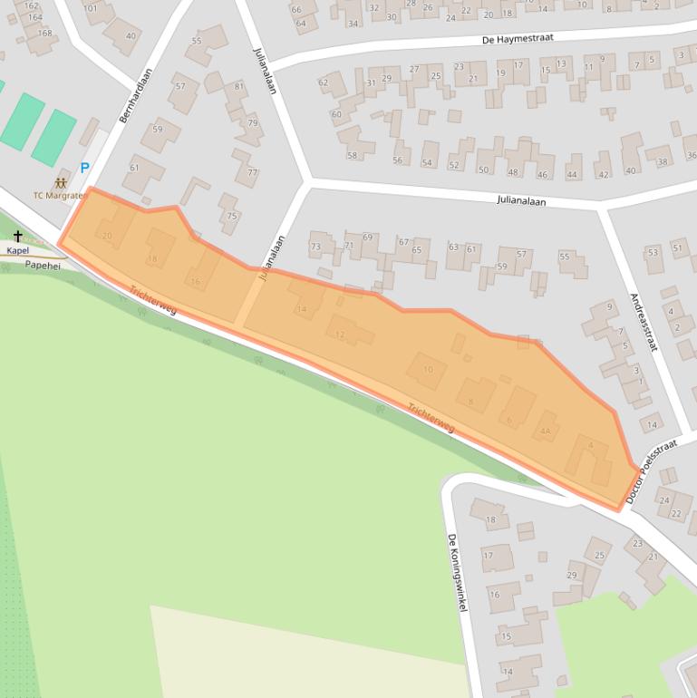 Kaart van postcodegebied 6269EA.