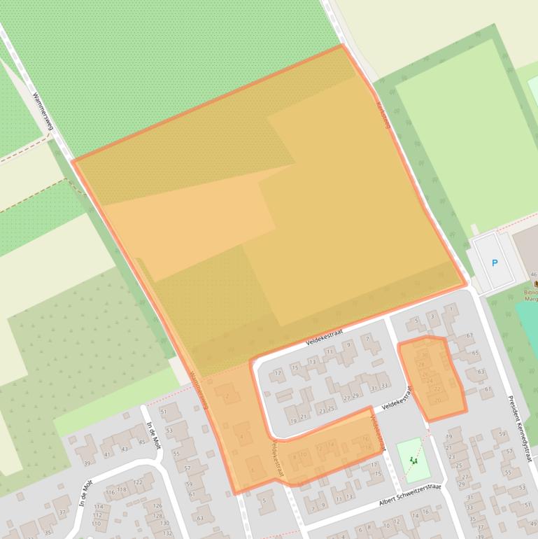 Kaart van postcodegebied 6269EE.