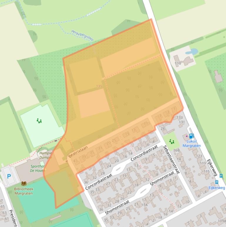 Kaart van postcodegebied 6269EX.