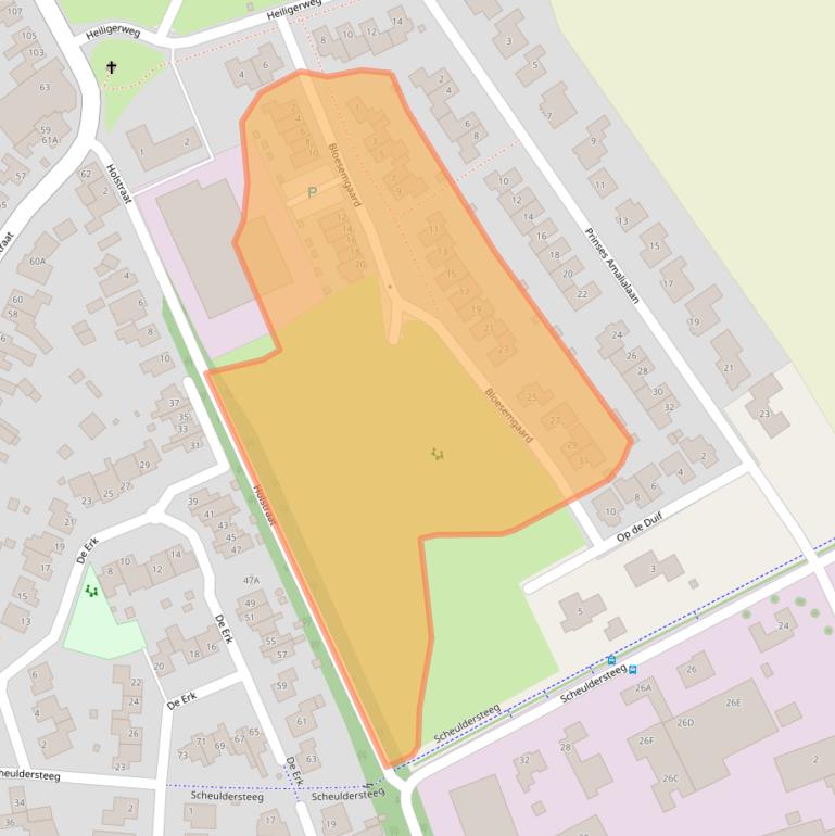 Kaart van postcodegebied 6269HA.