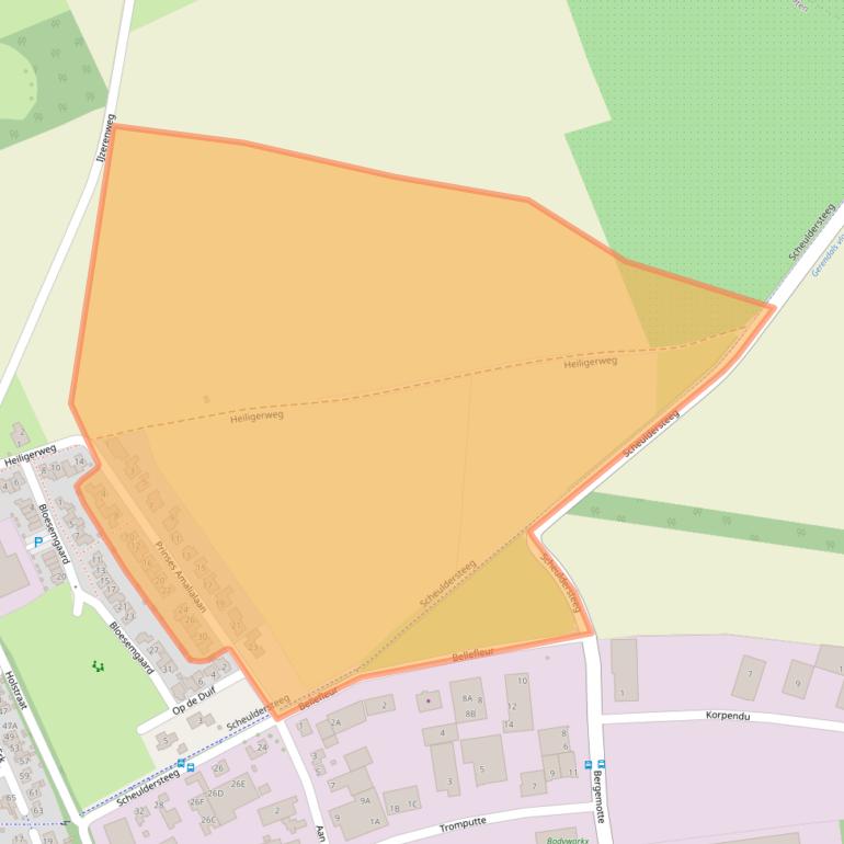 Kaart van postcodegebied 6269HB.