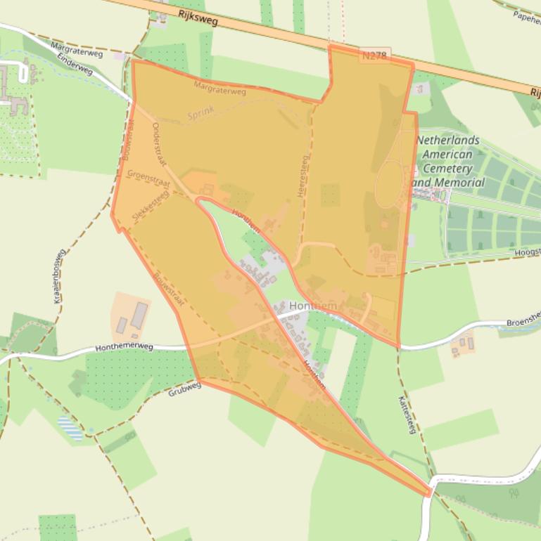 Kaart van postcodegebied 6269NP.