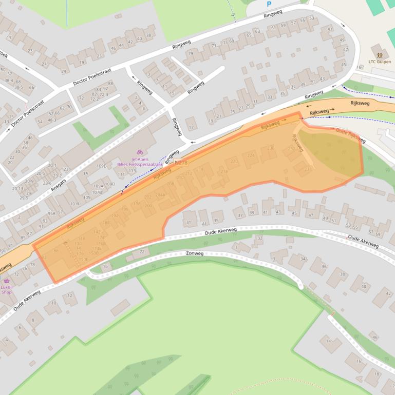 Kaart van postcodegebied 6271AH.