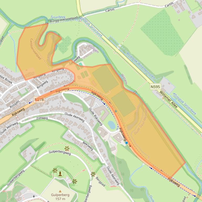 Kaart van postcodegebied 6271AK.