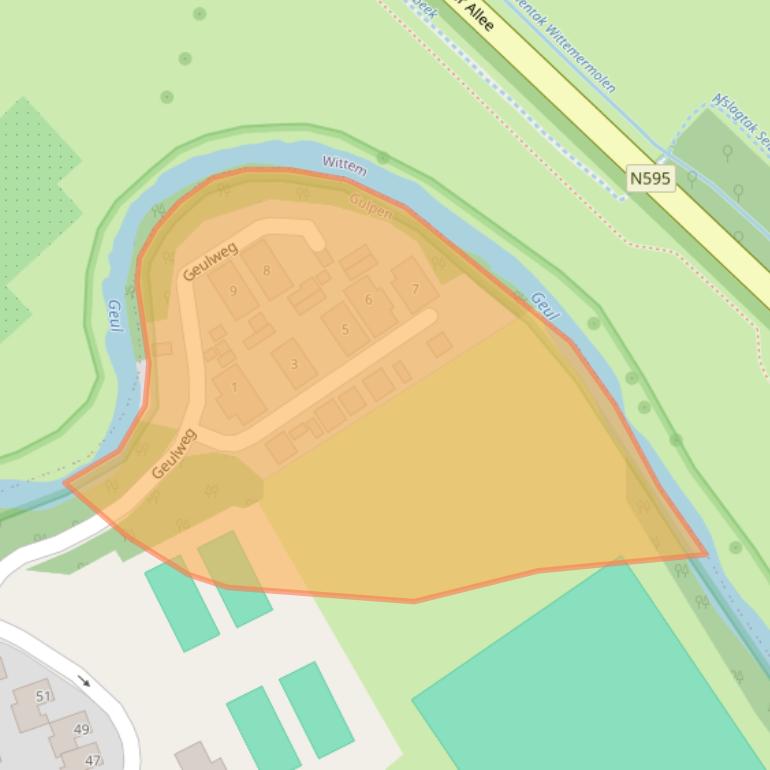 Kaart van postcodegebied 6271AM.