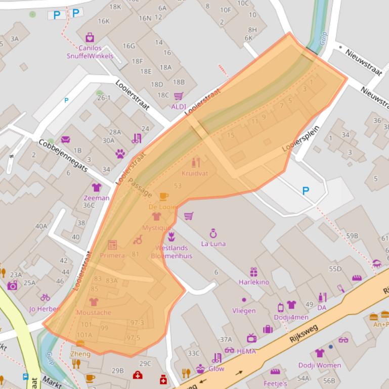 Kaart van postcodegebied 6271BA.