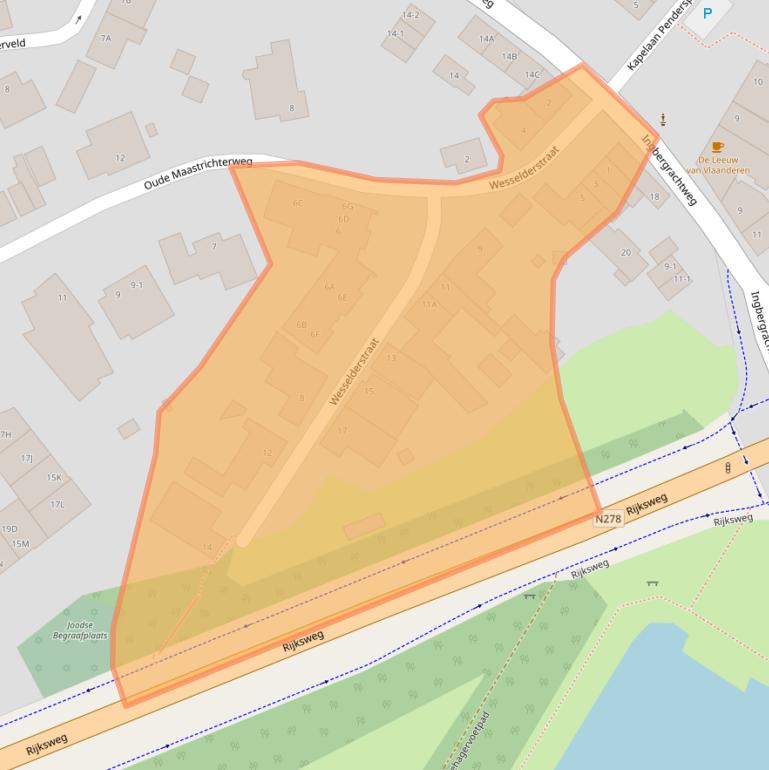 Kaart van postcodegebied 6271BW.