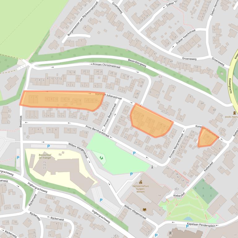 Kaart van postcodegebied 6271CC.