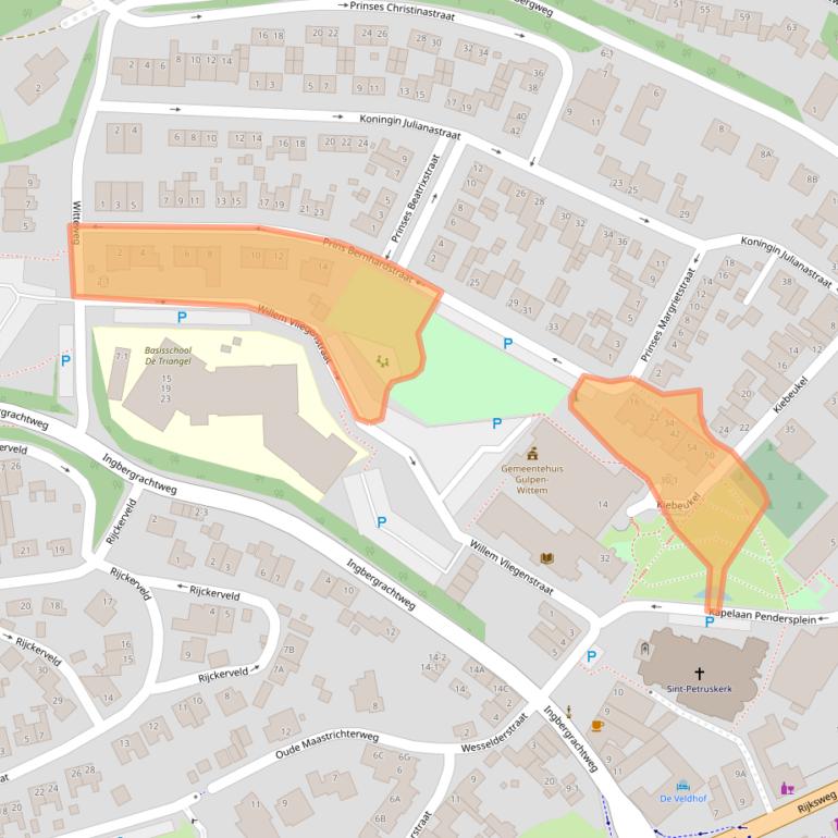 Kaart van postcodegebied 6271CH.