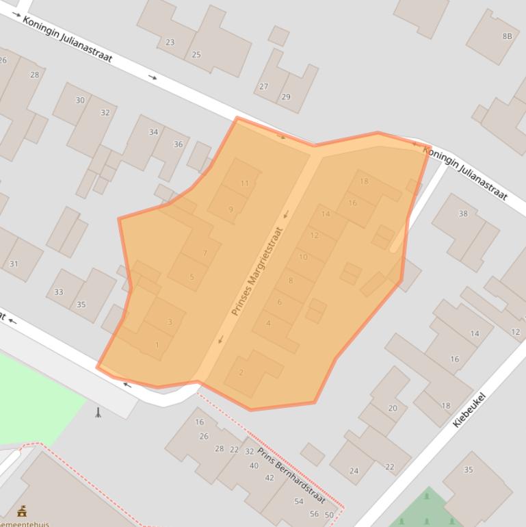 Kaart van postcodegebied 6271CJ.