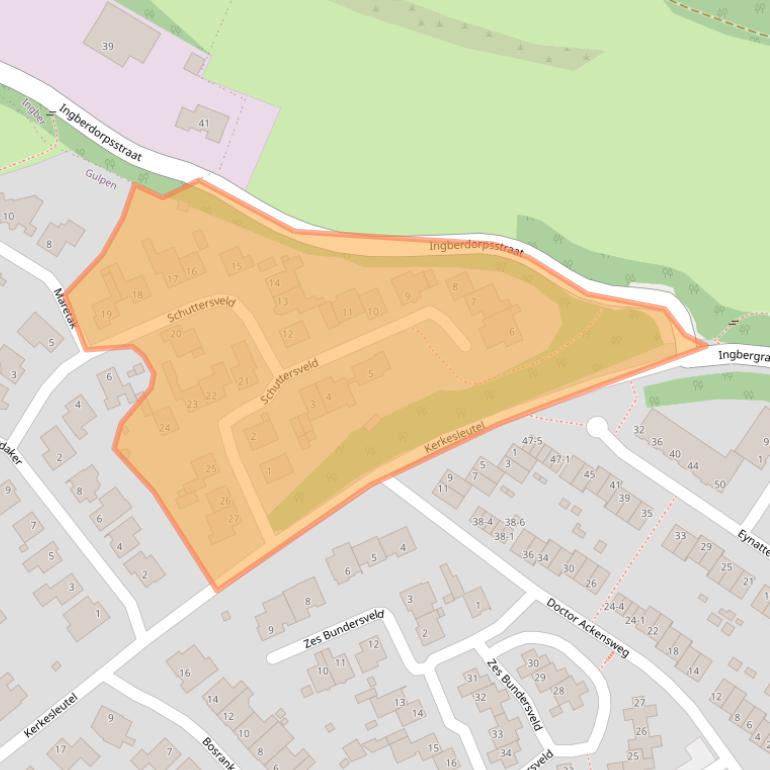 Kaart van postcodegebied 6271CV.