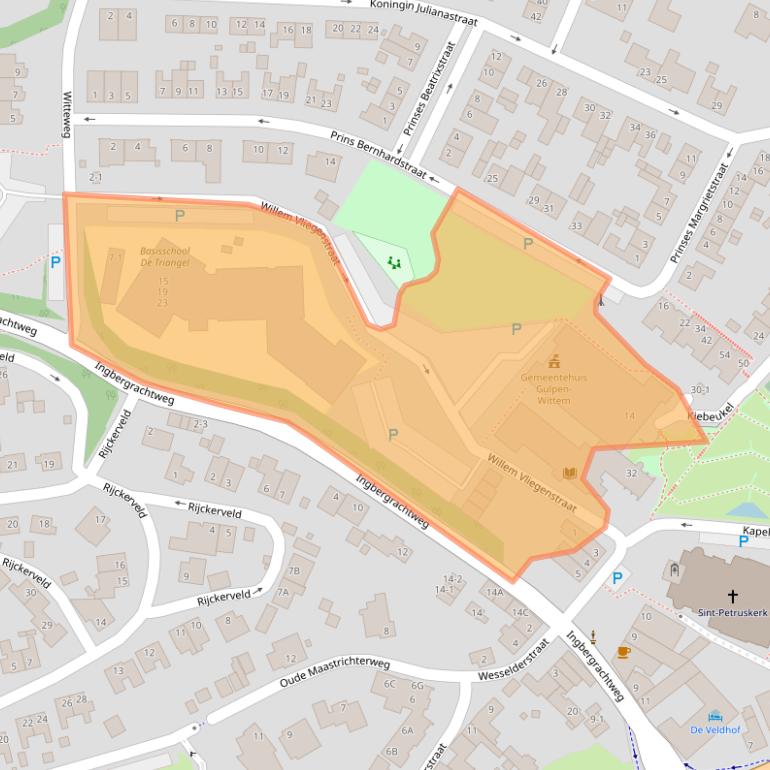 Kaart van postcodegebied 6271DA.