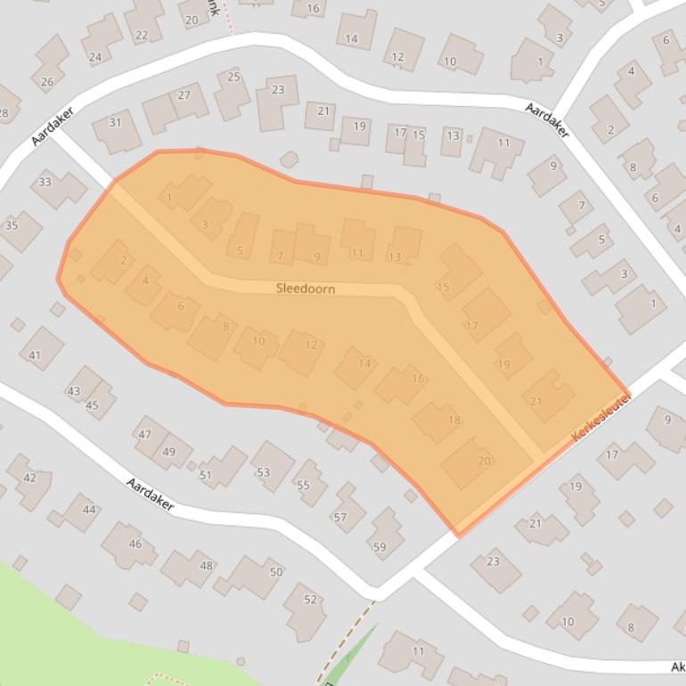 Kaart van postcodegebied 6271EM.