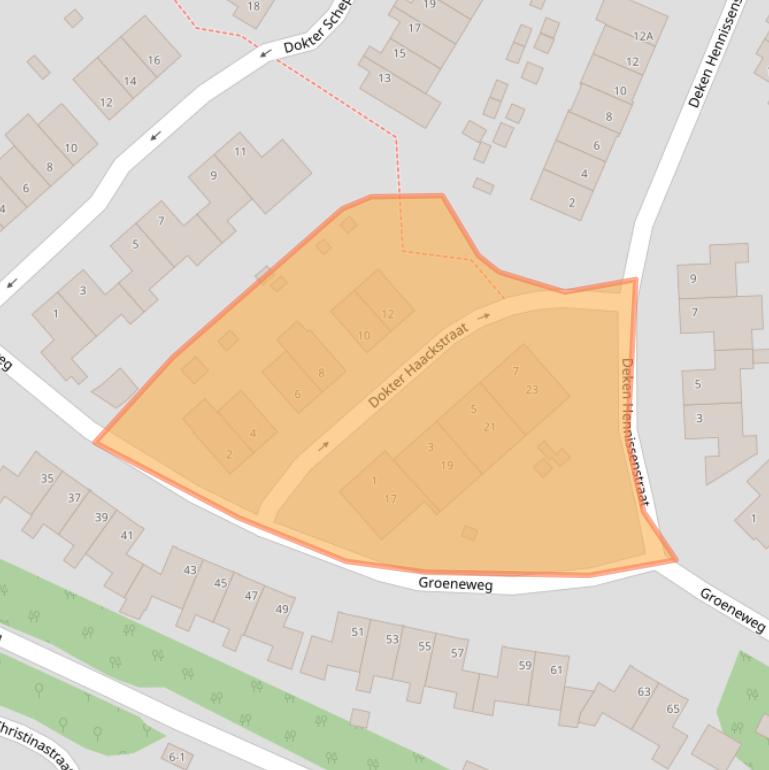 Kaart van postcodegebied 6271GC.