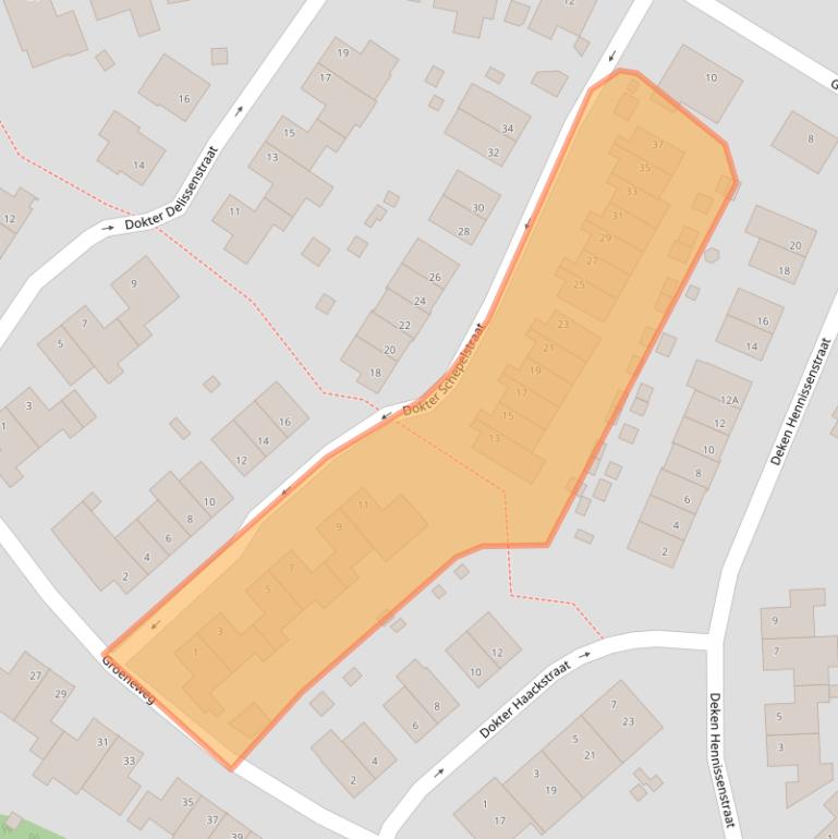 Kaart van postcodegebied 6271GD.