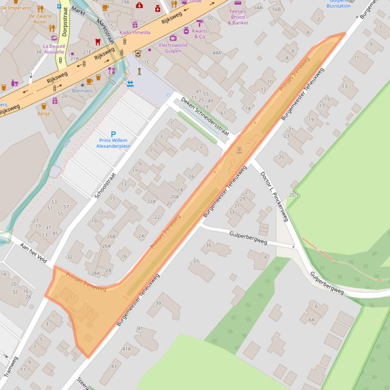 Kaart van postcodegebied 6271JA.