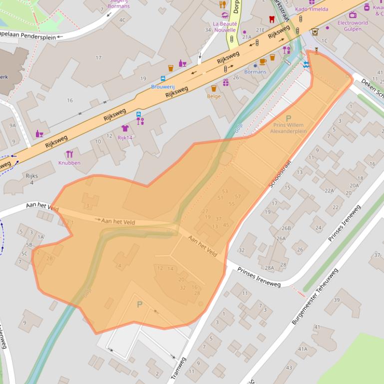 Kaart van postcodegebied 6271JH.