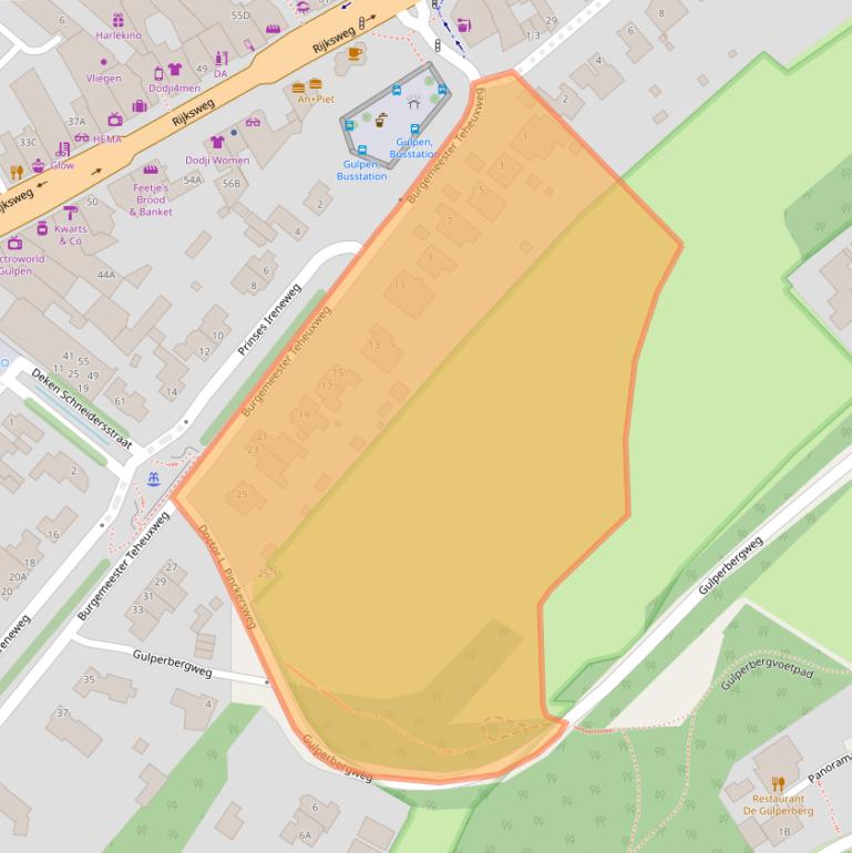 Kaart van postcodegebied 6271JJ.