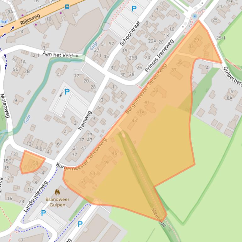 Kaart van postcodegebied 6271JK.