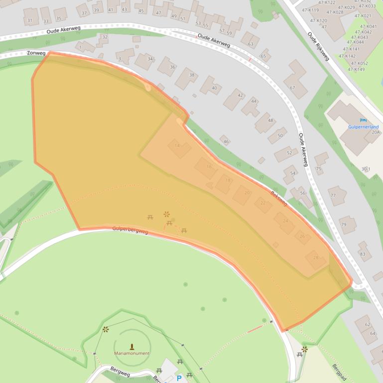 Kaart van postcodegebied 6271NG.