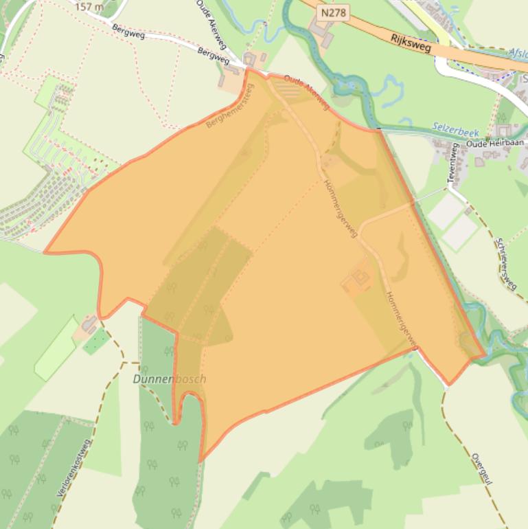 Kaart van postcodegebied 6271NJ.