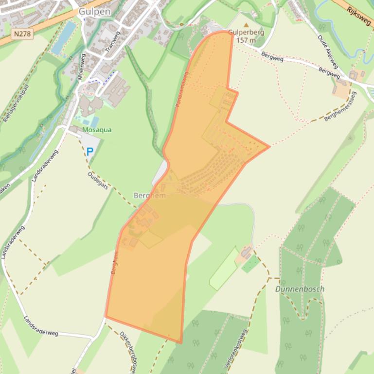 Kaart van postcodegebied 6271NP.