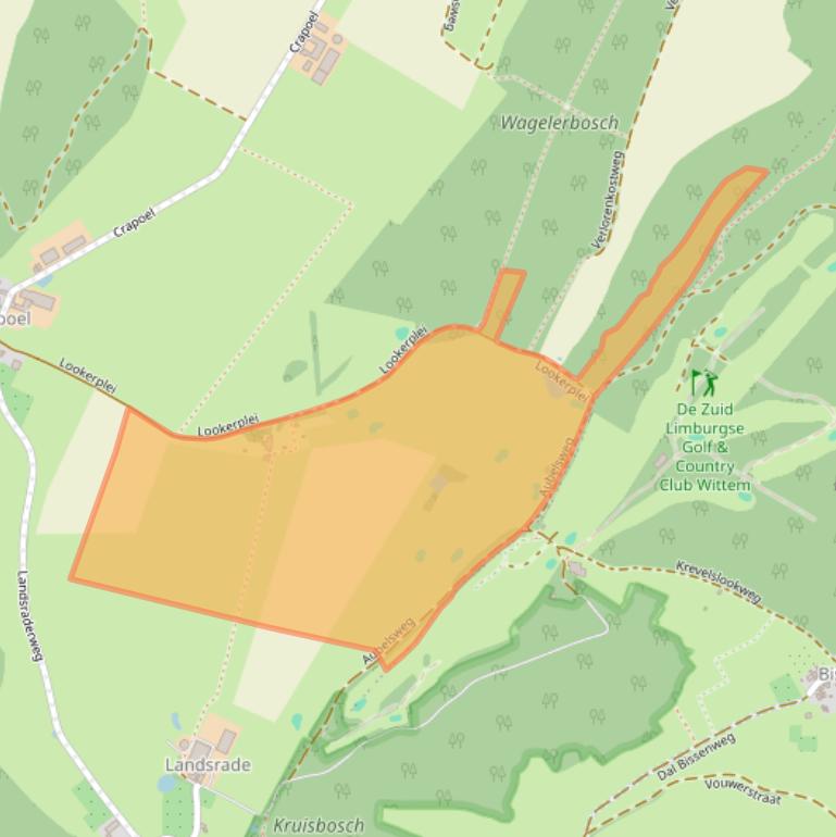 Kaart van postcodegebied 6271NX.