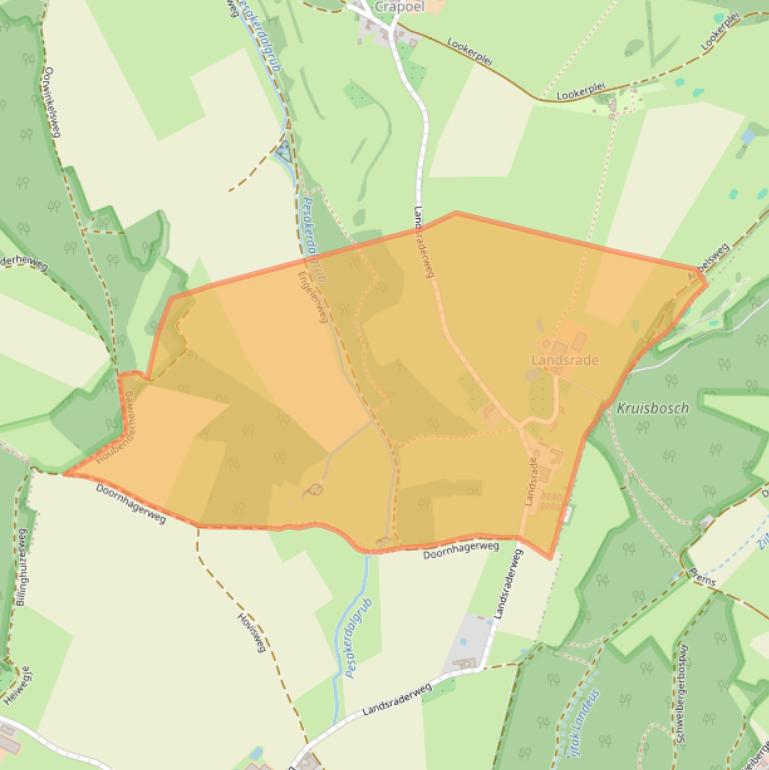 Kaart van postcodegebied 6271NZ.