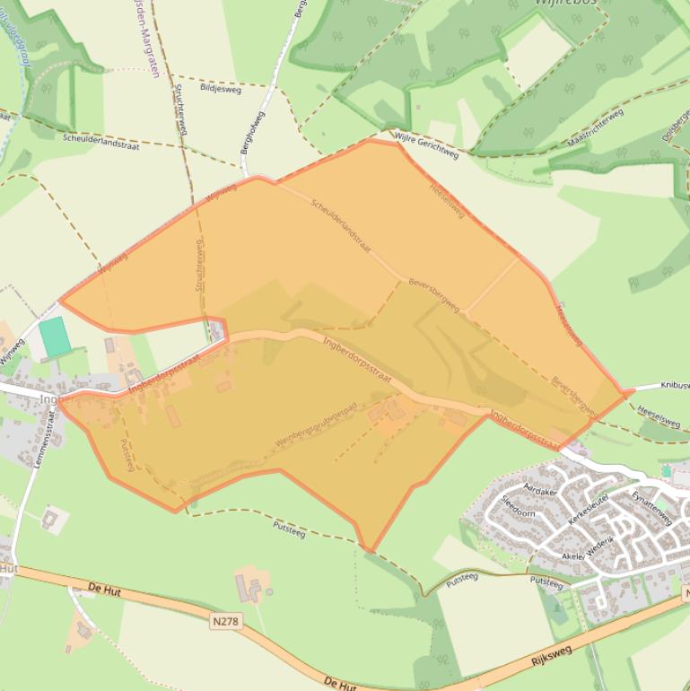 Kaart van postcodegebied 6273NG.