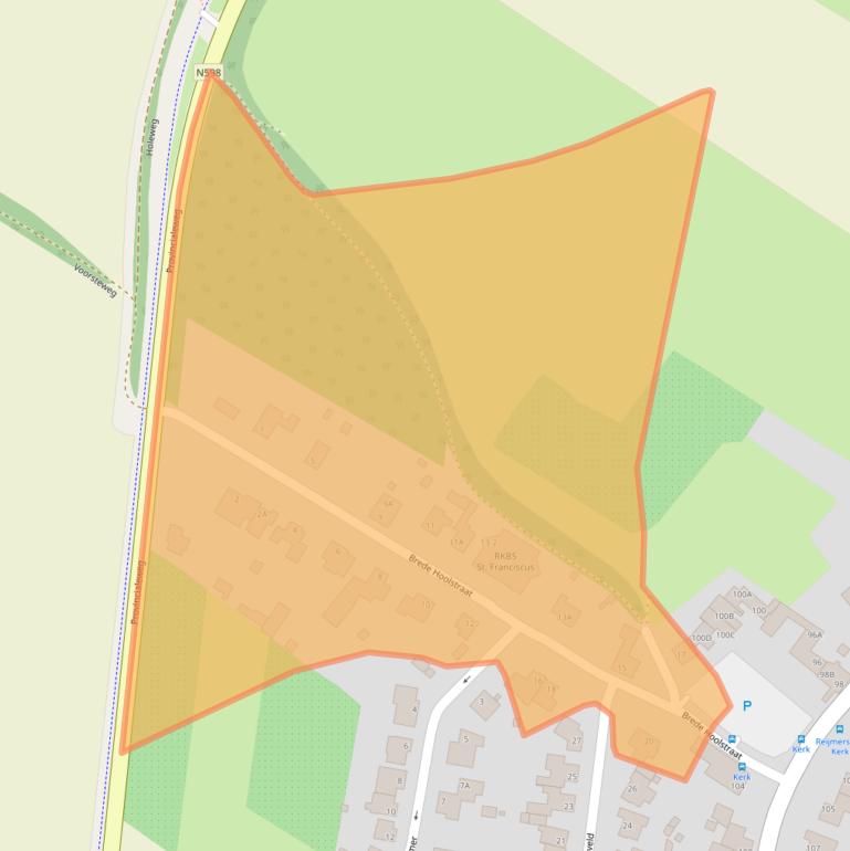 Kaart van postcodegebied 6274NG.