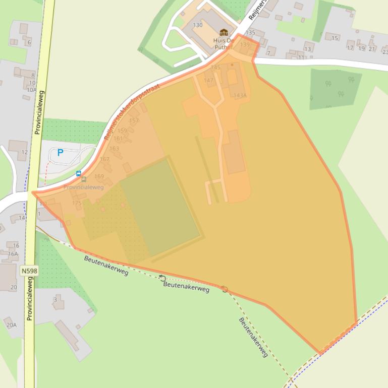 Kaart van postcodegebied 6274NK.