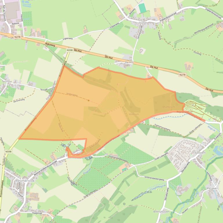 Kaart van postcodegebied 6274NL.