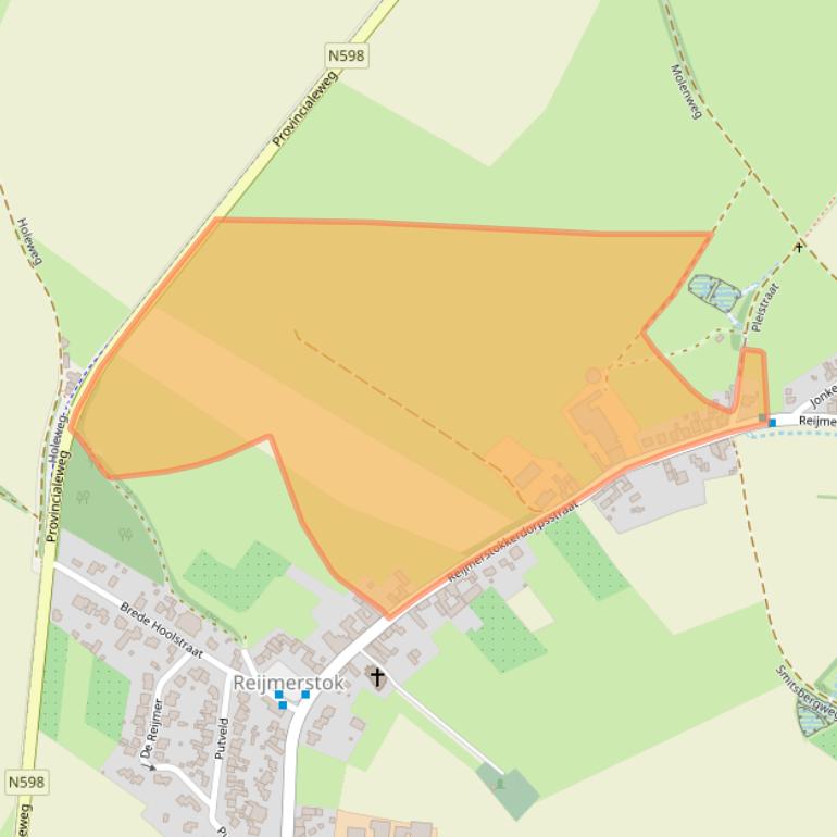 Kaart van postcodegebied 6274NM.